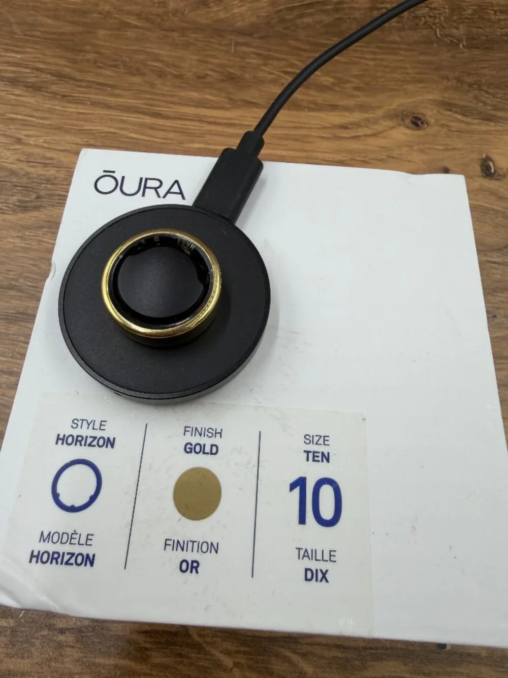 Oura Ring Gen3 Horizon Gold Size 10